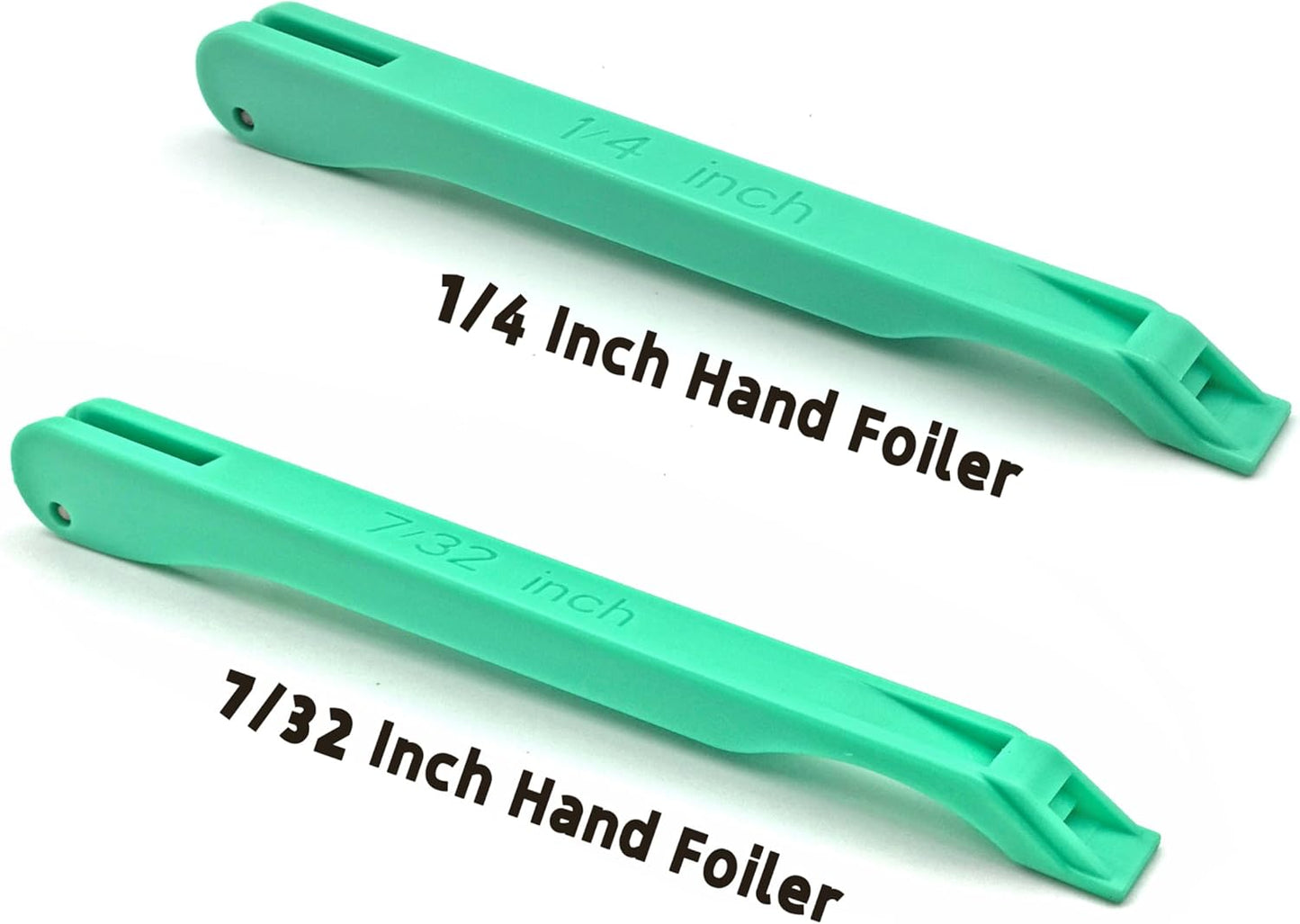 Copper Foil Hand Foiler for Stained Glass, 7/32" and 1/4" Hand Foiler Tool Kits, Green