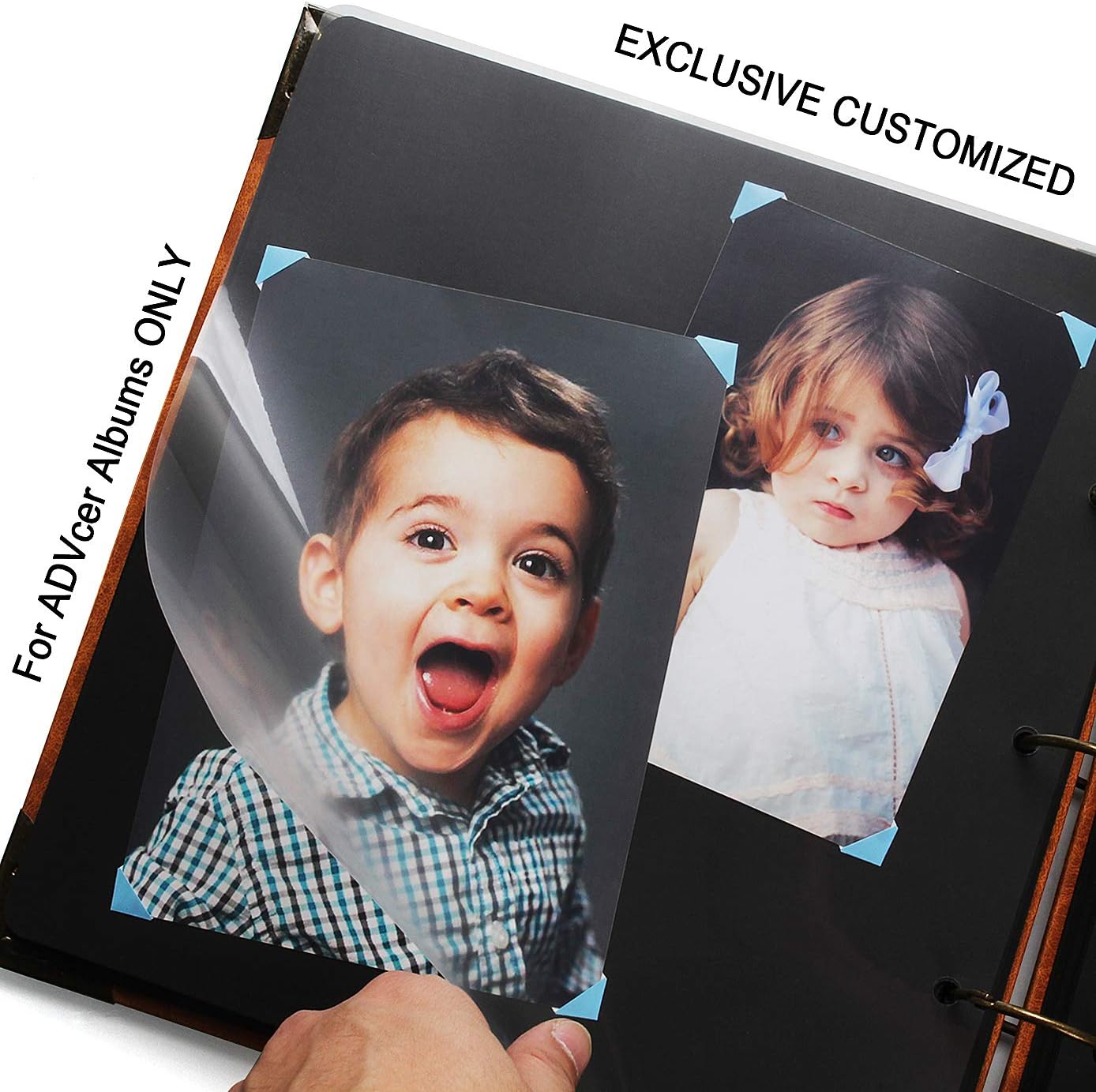 30 Sheets 9.84 x 10.24" Clear Insert Page Protectors Film - Exclusive Customized (NOT Pocket Non-adhesive) Acid Free Flexible Photo Sheet Divider, ONLY match ADVcer 10x10 Photo Album Scrapbooks