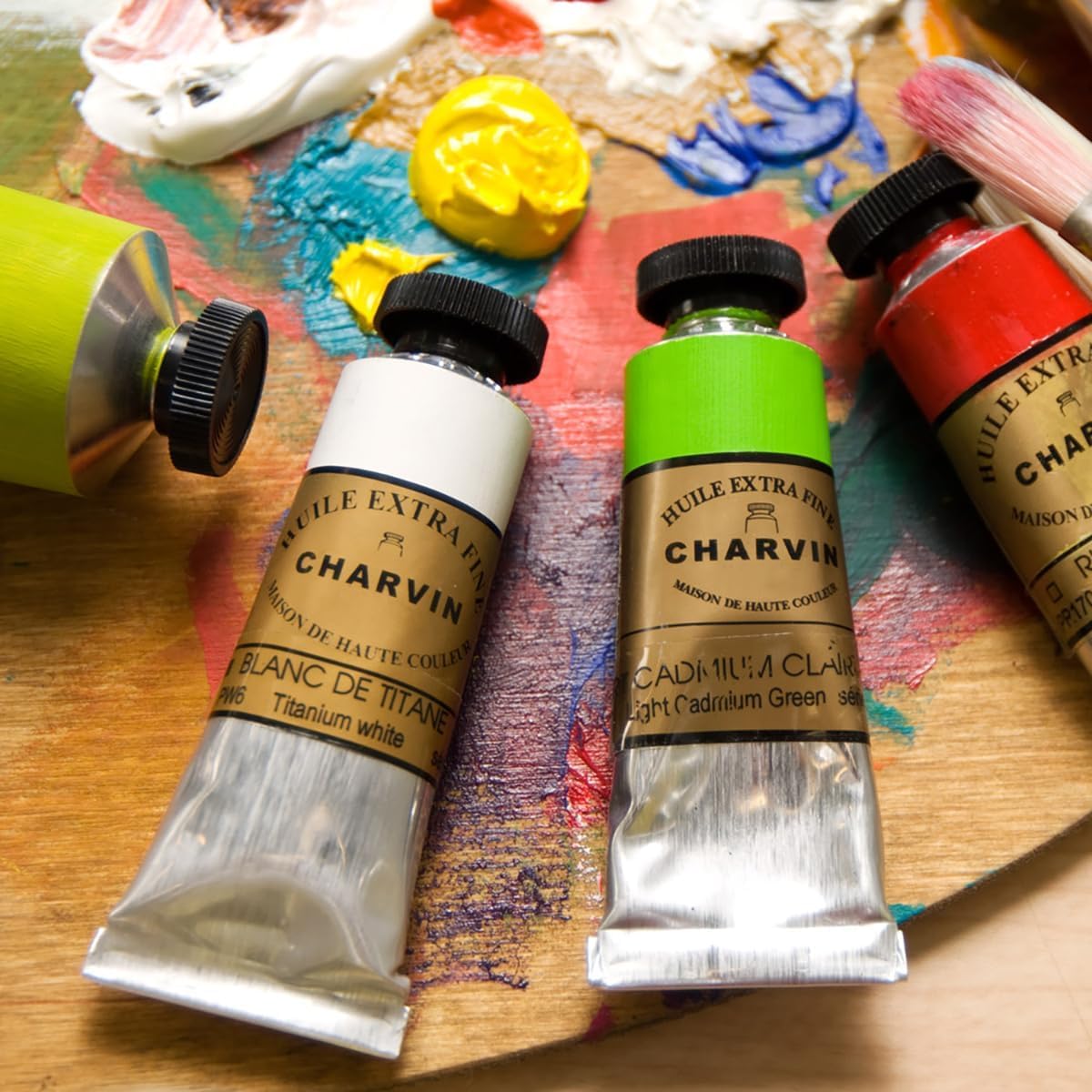 Charvin Extra Fine Professional Acrylic Paint - Flesh Ochre, 60ml Tube, Triple-Milled, Lightfast Pigments, Open Stock Artist Acrylic Paints in Nature-Inspired Hues