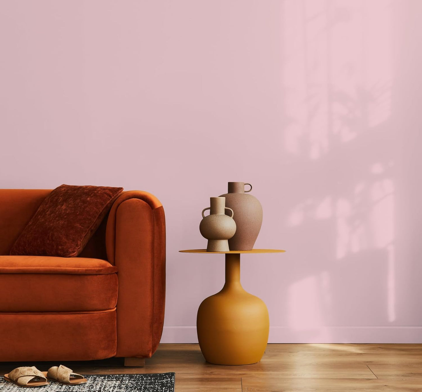 EVOLVE Paint & Primer: Environment-friendly, Low Sheen with One-coat Coverage for Interior & Exterior surfaces (Posy Pink, 1-Gallon)