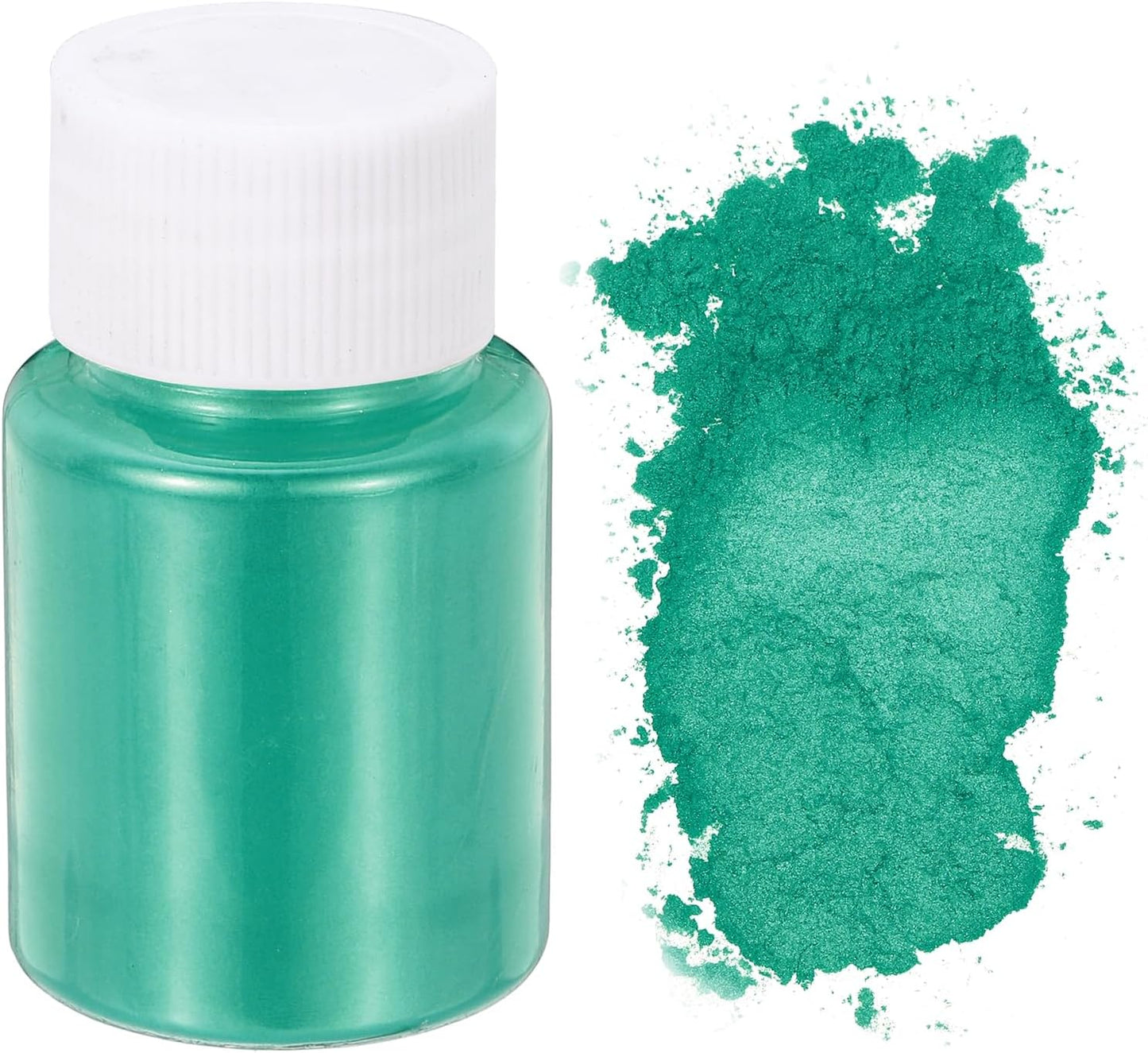 uxcell 10g/0.35oz Cosmetic Grade Mica Powder, 600 Mesh Mica Powder Natural Resin Epoxy Pigment Powders for Casting Resin, Candle Dye, DIY Nail Polish and Lip Gloss, Dark Green