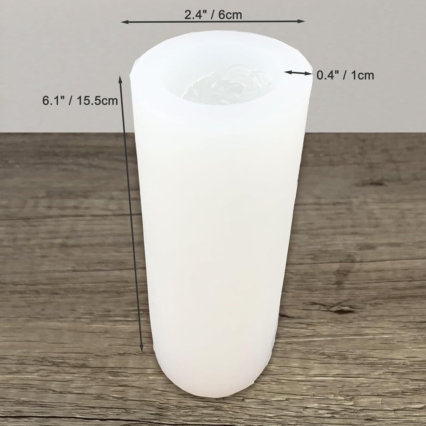 Grape Pillar Candle Molds Vintage Cylinder Thick Silicone Molds for Candle Making Soaps Resin Clay Home Decoration Crafts DIY