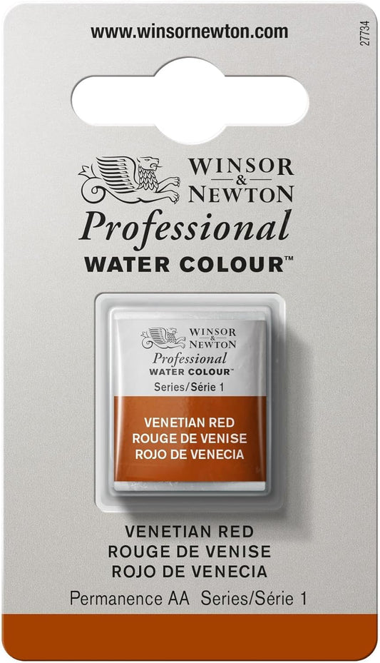 Winsor & Newton Professional Water Colour Paint, Half Pan, Venetian Red