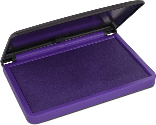 MaxMark Large Purple Stamp Pad - 2-3/4" by 4-1/4" - Premium Quality Felt Pad