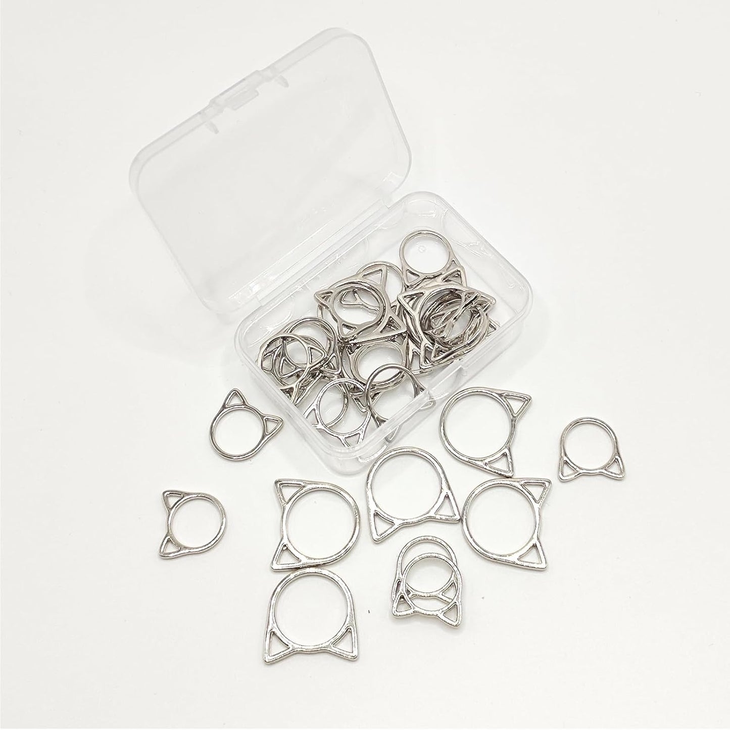 Hilsayum Cat Stitch Markers Cute Stitch Markers Metal Stitch Marker for Crocheting