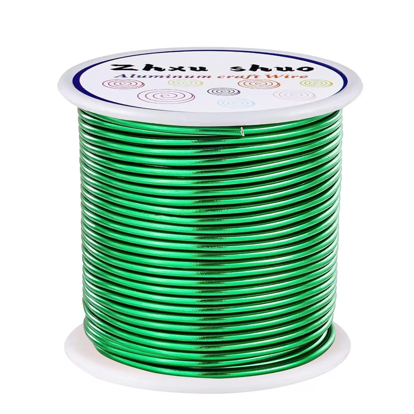 12 Gauge(2mm) Aluminum Wire 35 Yards Anodized Metal Wire for Bonsai Armature Crafting Sculpting Jewelry Craft Making Beading Floral (Green, 12 Gauge)