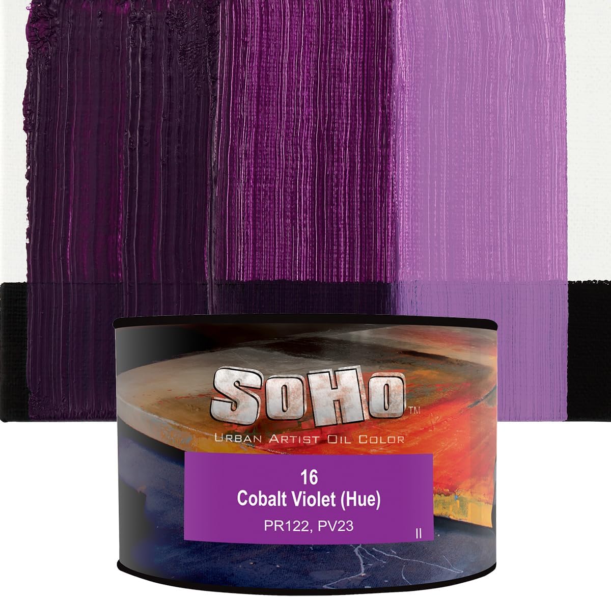 Soho Urban Artist Oil Paint - Cobalt Violet Hue, 430 ml Can - Best Valued Oil Colors for Painting, Excellent Pigment Load