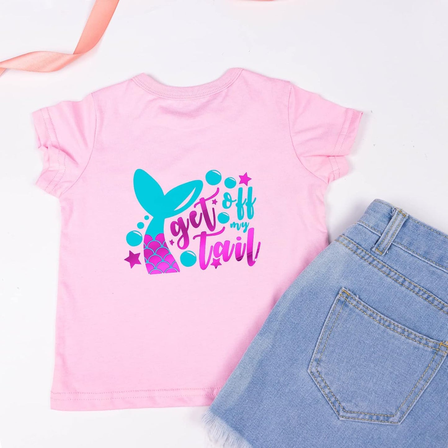 VINYL FROG Metallic Foil HTV Vinyl Roll 12" x5ft Fushcia Chrome Heat Transfer Vinyl Iron on Vinyl Easy to Cut & Weed DIY Heat Press Design for T-Shirts