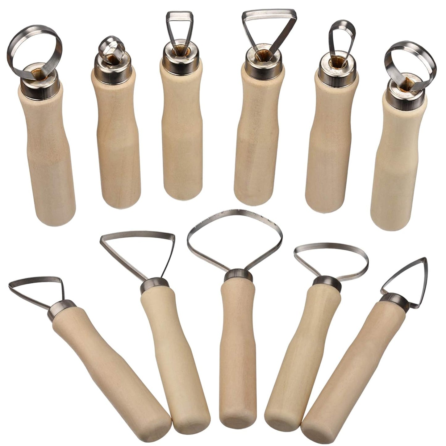 Pottery & Clay Large Ribbon Sculpting Tool Kit (Set of 11)