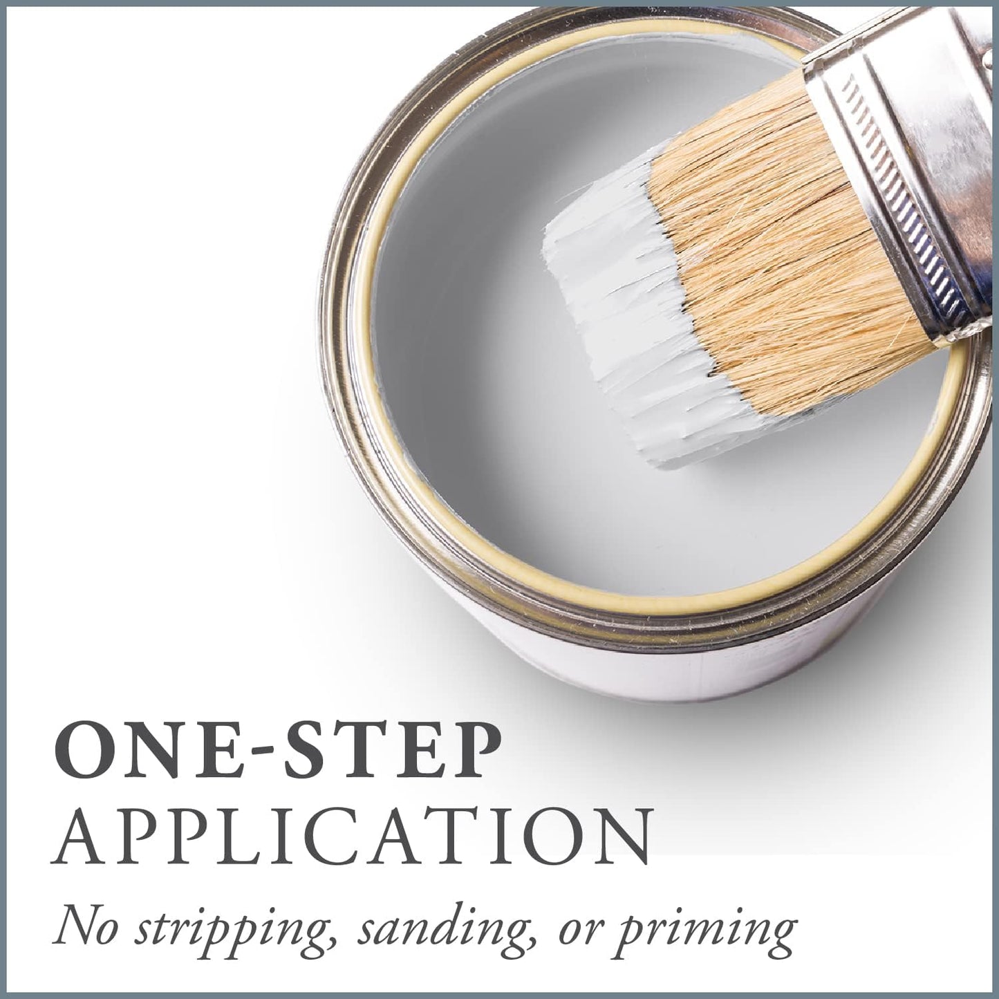 AMY HOWARD AT HOME Chalk-Based One Step Paint for Furniture, Cabinetry, Decor, Finish, and More | No Stripping, Sanding, or Priming | Ultra-Light Base | 32 Ounce | Metropolitan Grey