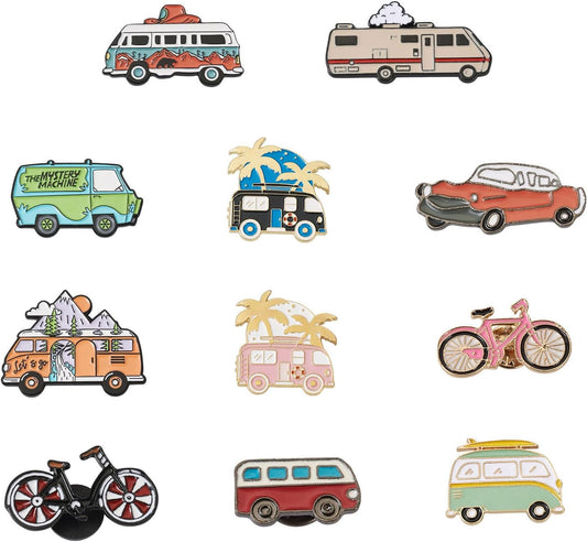 Mixed Enamel Pins for Backpacks, Beadthoven Cute Enamel Brooch Pins Set, Funny Backpack Pins, Aesthetic Lapel Badge Pins Bulk for DIY Clothes Accessories Holiday Gifts