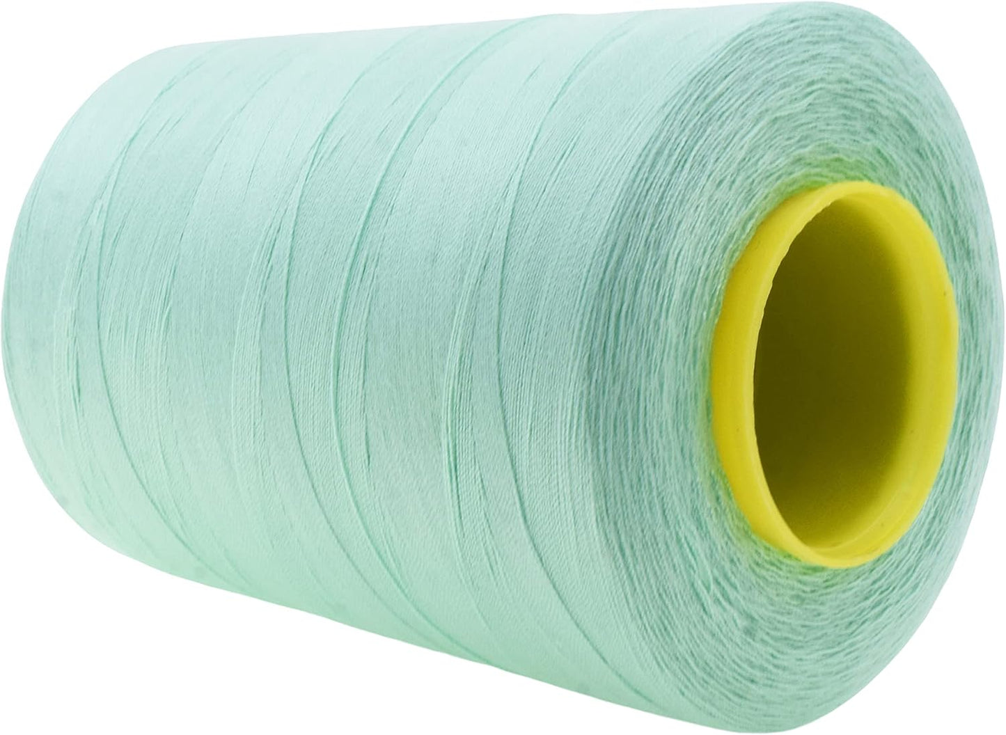 Mandala Crafts 4 Pack of Serger Threads Cones Spools - 40S/2 24000 Yards Polyester Mint Threads for Sergers Machine and Overlock Quilting Sewing Machine