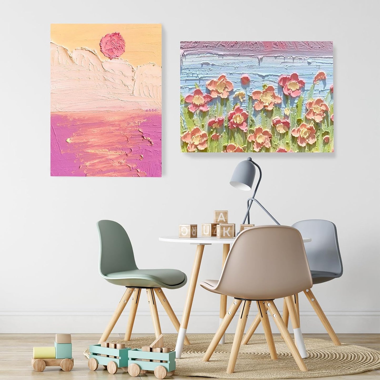 ESRICH Canvas Boards for Painting 12x16 Inch, 8 Pack Canvases for Painting Cotton Primed Acid Free Large Blank Canvas Panels for Oil Paint, Watercolor, Acrylic Paint, Gouache and Tempera.