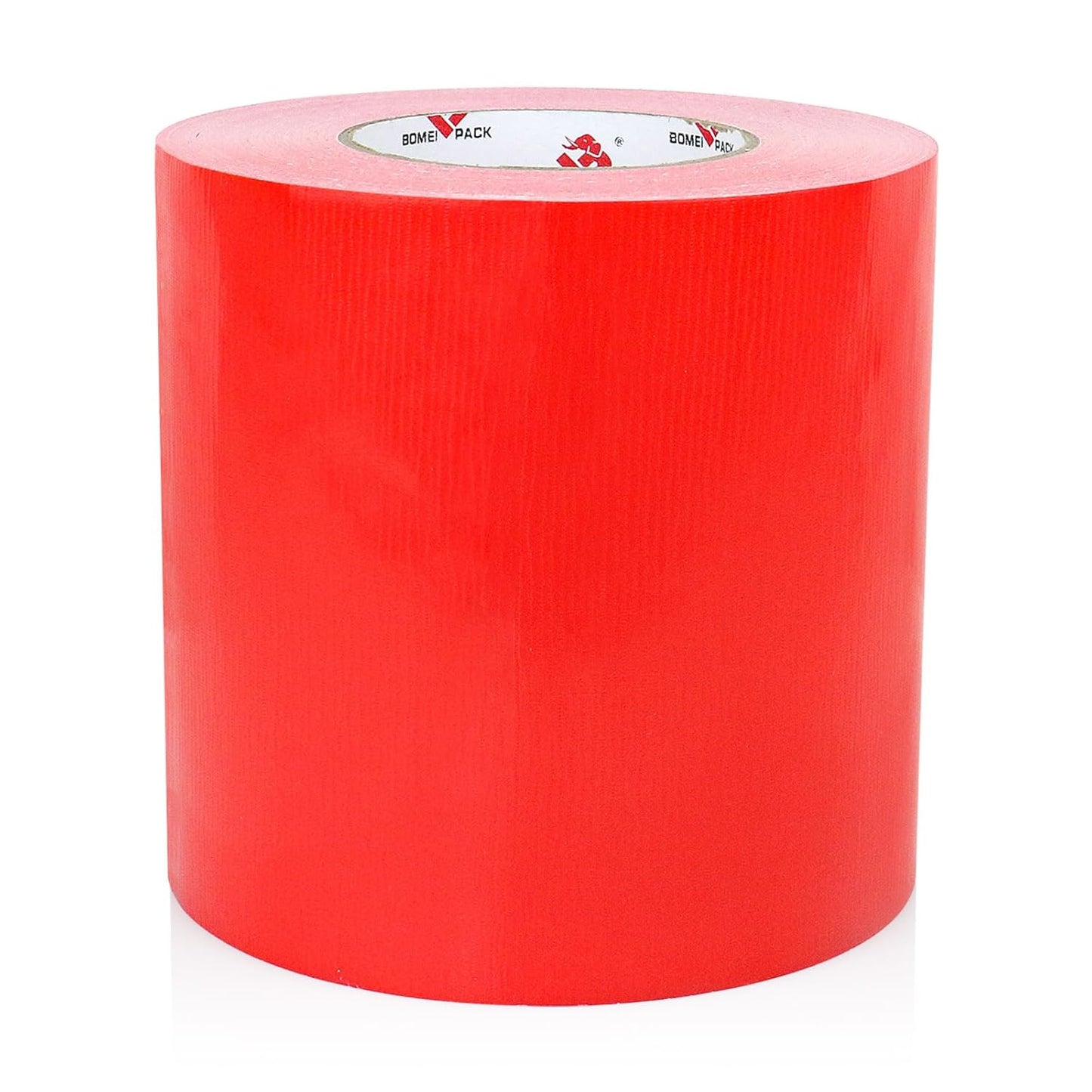 BOMEI PACK 6" Red Duct Tape,Wide Roll,6 Inches x 60 Yards,9 Mil Thick Heavy Duty,Waterproof,Flexible,No Residue and Tear by Hand,Multi-Use for Indoor & Outdoor Repairs