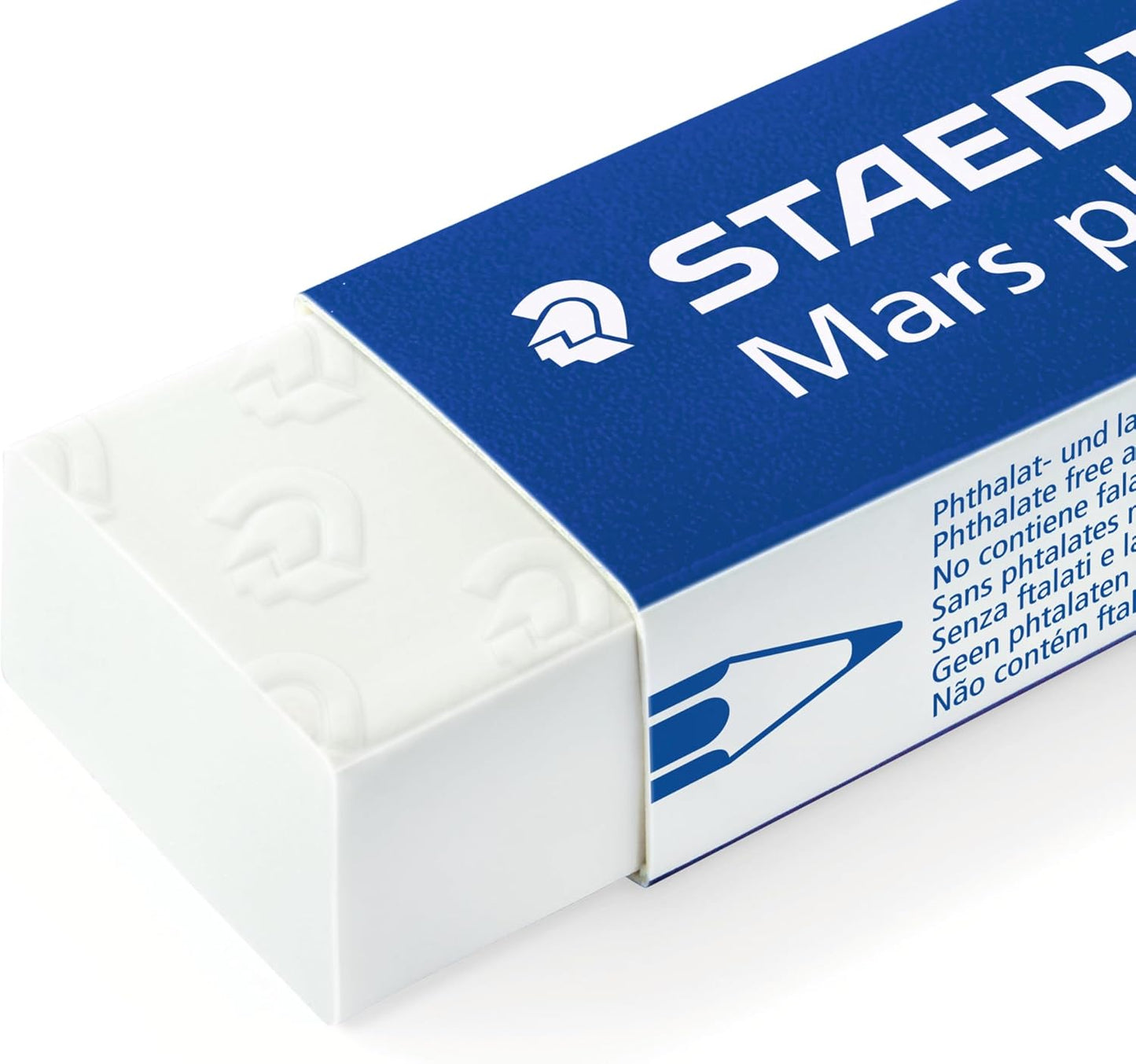 STAEDTLER Mars Plastic Vinyl Erasers (2-Pack), White Erasers for Clean & Precise Results - Latex-Free, Minimal Crumbling, Made in Germany