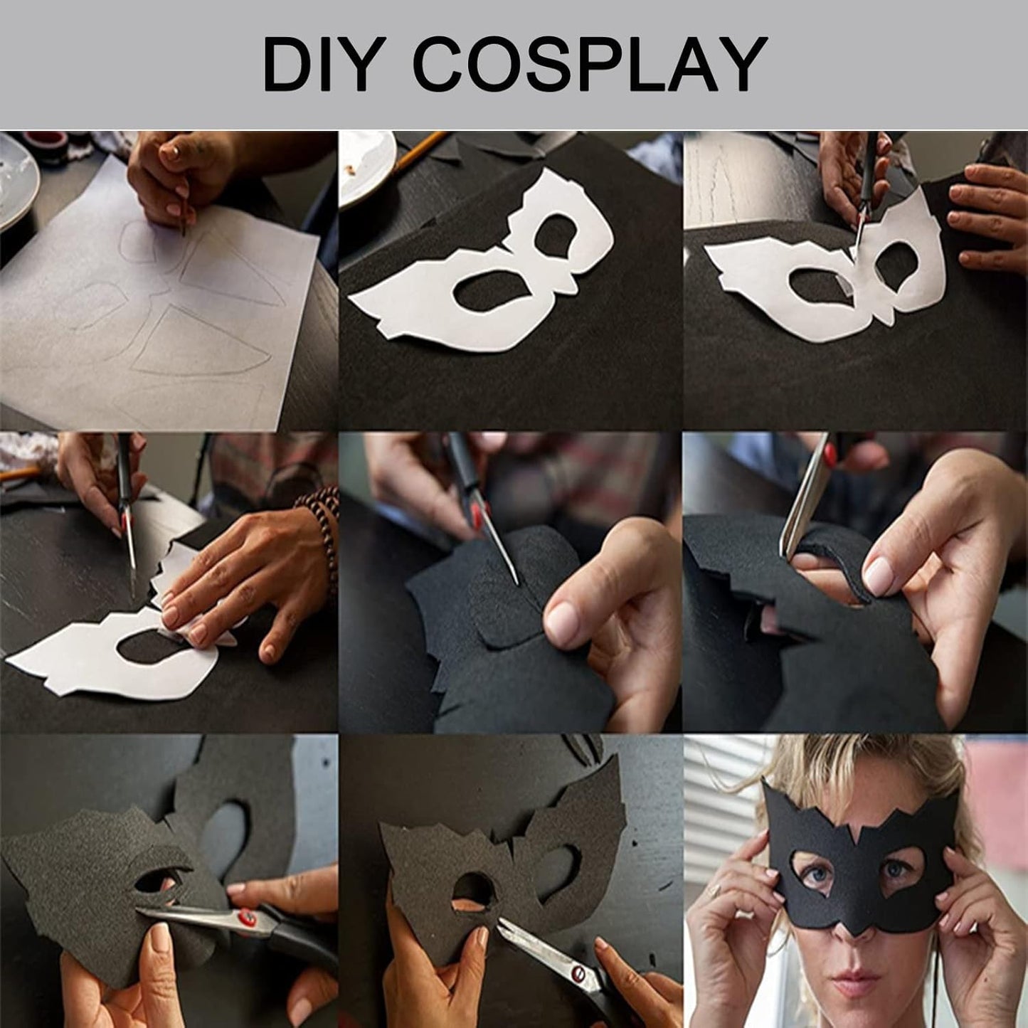 Grey EVA Foam Cosplay, 1 Piece of 2mm Craft Foam,Cosplay Foam, 14" x 39" Ultra-high Density 80 kg/m3 EVA Foam Sheets (Grey-2mm)