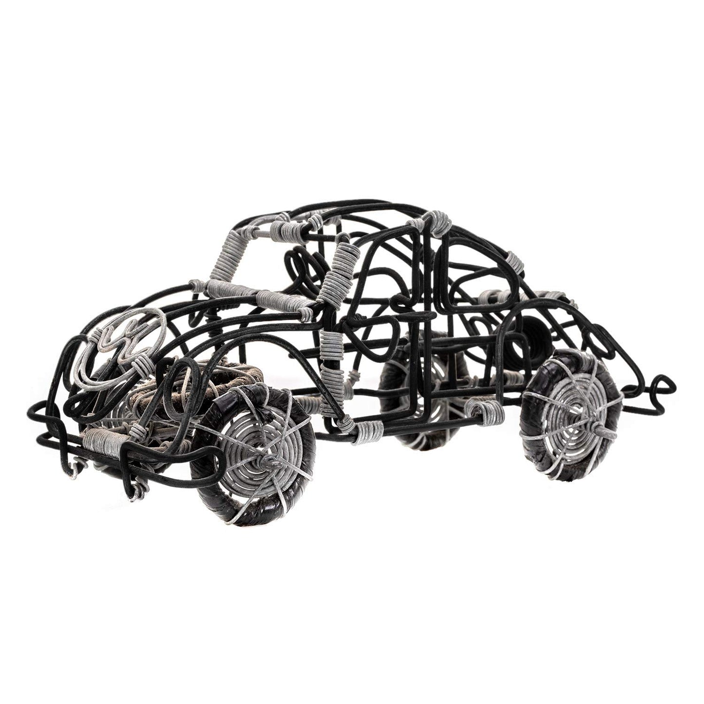 TecUnite Aluminum Craft Wire for Sculpting Armature Bendable Craft Wire for DIY Jewelry Making(Black, 10 M X 2 mm, 1 Roll)