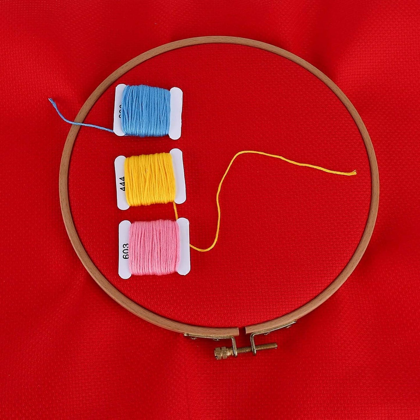 Aida Cloth 14 Count Cross Stitch Fabric,19×28inch (14CT, Red)