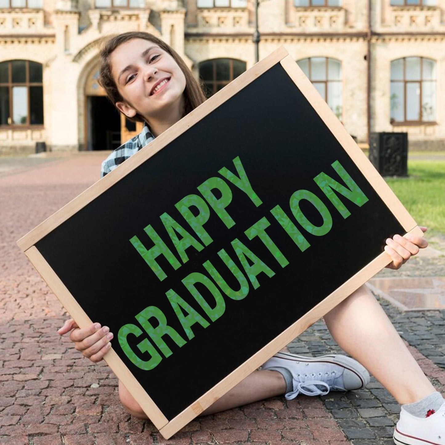 Starboling Letter Stickers,2 inch 8 Sheets Green Alphabet Sticker,Self Adhesive Vinyl Letter Stickers Mailbox Numbers,for Arts Crafts Outdoor Sign Poster Mailbox Sign Doors Mailboxes Car Truck