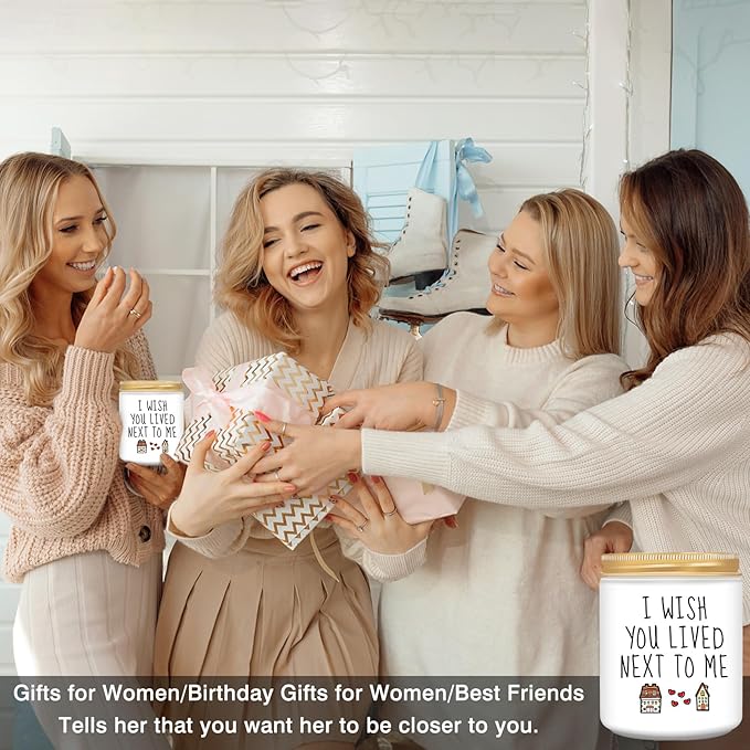Homsolver Gifts for Women, Birthday Gifts for Women, Galentines Unique Day Friendship Gift for Woman, Best Friend, Her, BFF, Sister, Bestie, Mom - Funny Lavender Scented Candles