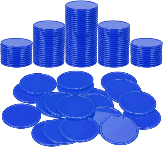 uxcell Plastic Poker Chips, Learning Counters Counting Counters Disks Markers Opaque Game Tokens for Game Play Math Counting