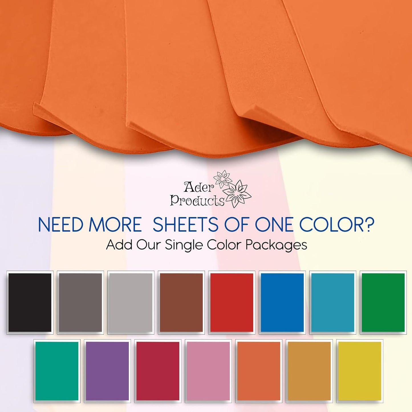 Orange EVA Foam Sheets for Crafts, 9 x 12 Inch, 2mm Thickness – Ideal for DIY Arts and Crafts, Foam Paper for Kids, Cosplay and Costumes - 15 Pack