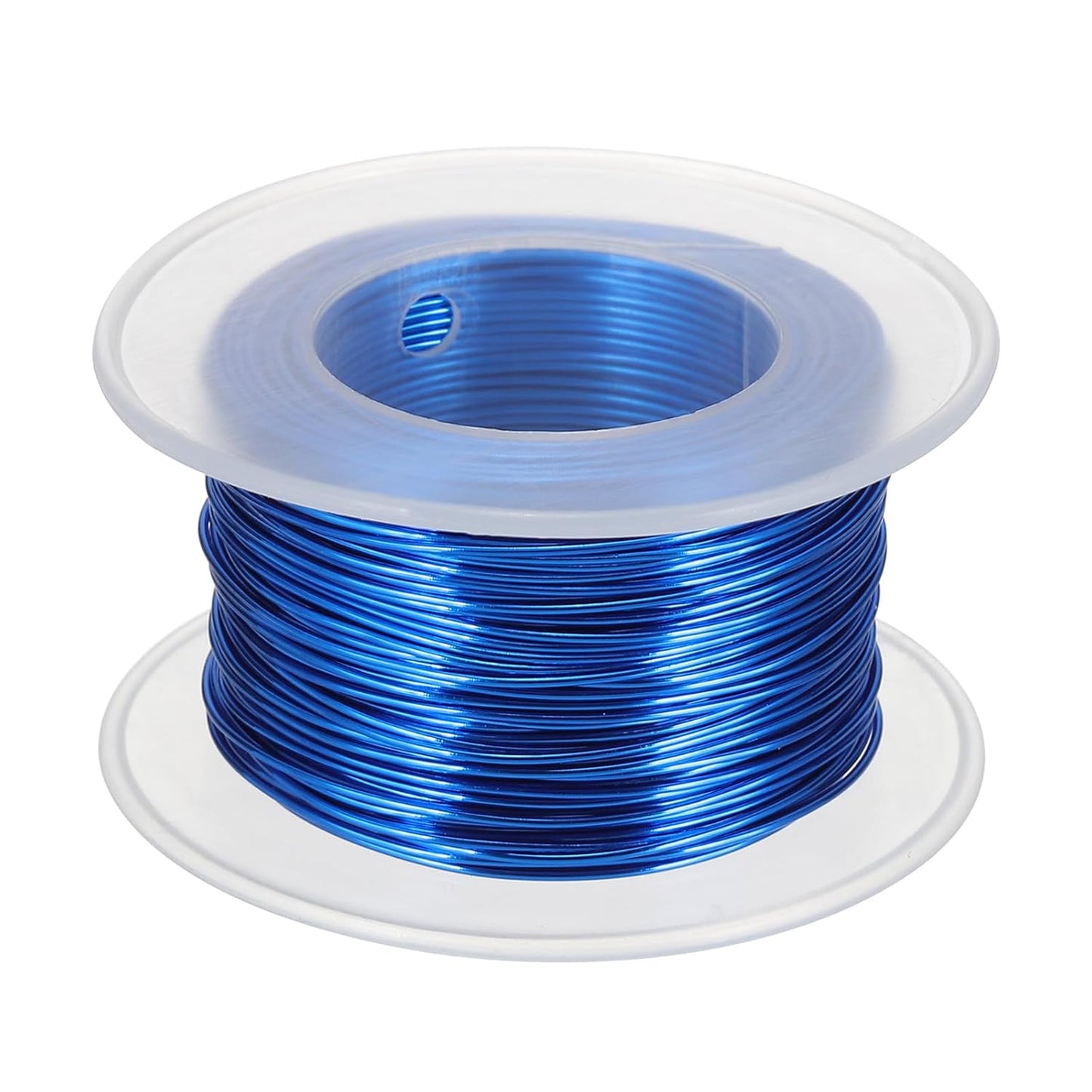 uxcell 20 Gauge / 0.8mm Anodized Aluminum Wire for Jewelry Craft Making, 102 Feet Bendable Flexible Wire for DIY Home Decor Gardening Sculpture, Dark Blue
