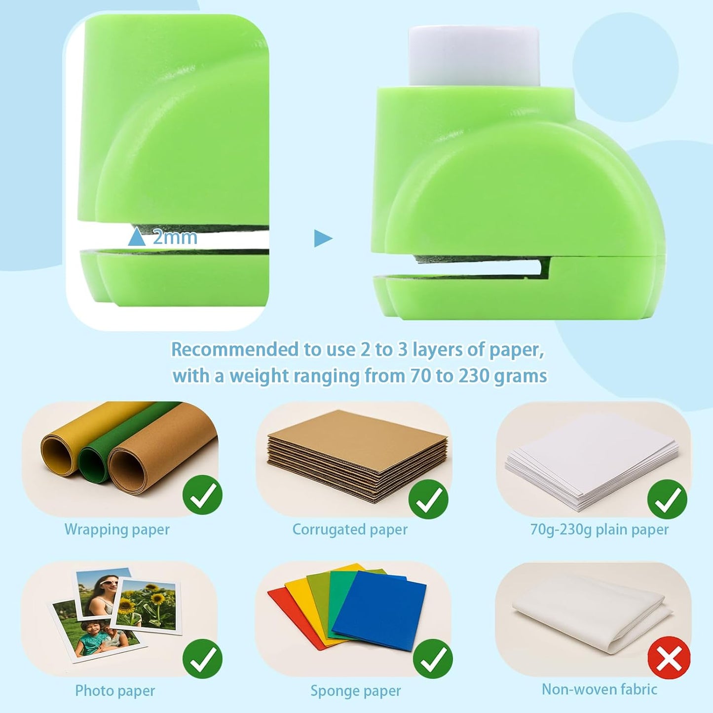 LOVEINUSA 10 PCS Land Animal Shaped Craft Hole Punch Set for DIY Crafting, Scrapbooking, Tissue Paper for Gift Bags, Wrapping Paper and Festival Wrapping Crafts, Birthday Confetti Maker Projects