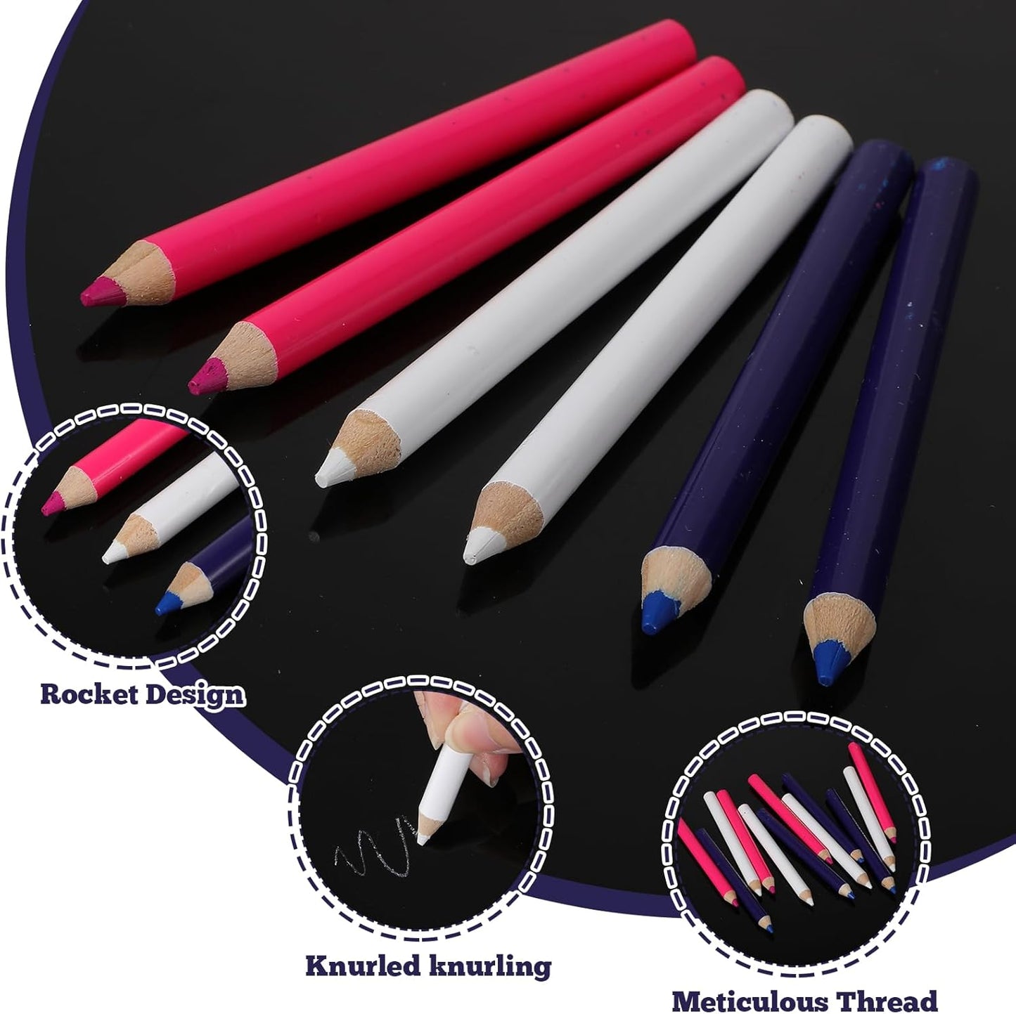 Hpmjz 12Pcs Fabric Tailors Markers for Sewing, Sewing Washable Disappearing Pen 3 Colors Sew Marking Chalk for Fabric Water Soluble Quilting Tracing Tools Dressmakers Embroidery DIY Crafts