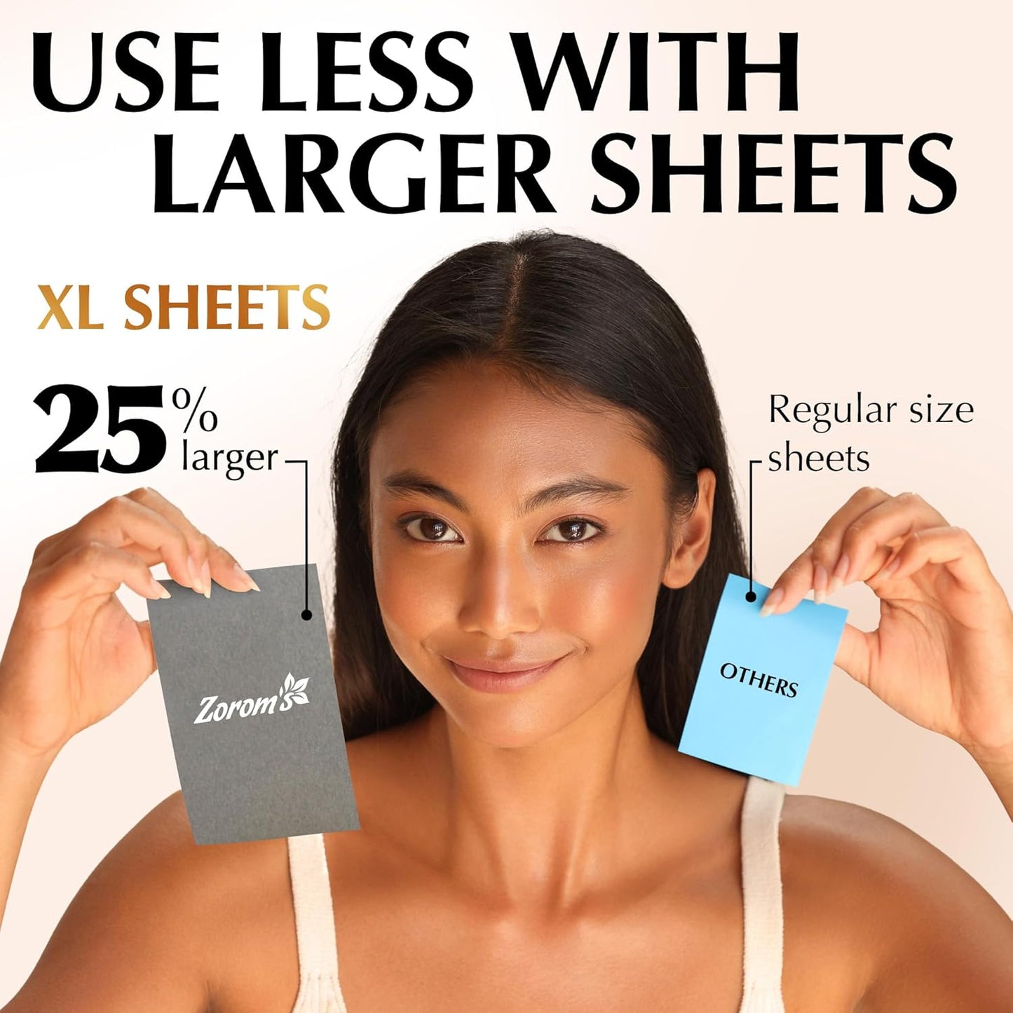 Natural Oil Blotting Sheets for Face with Bamboo Charcoal - 25% Larger - 1pk/100 Makeup Friendly Blotting Papers for Face - Easy Dispensing Oil Absorbing Sheets