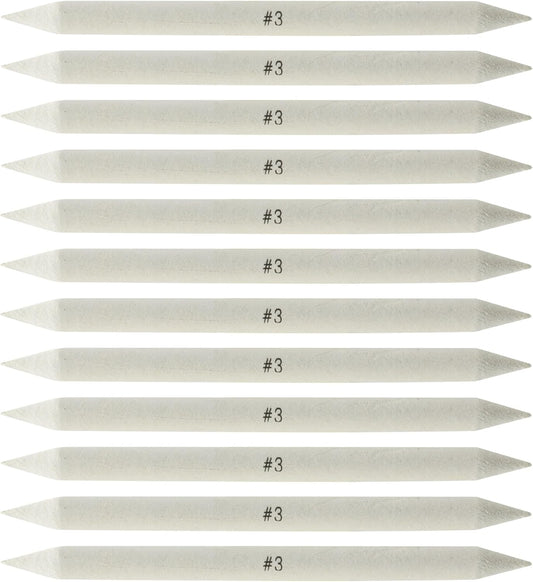 Creative Mark Art Set: Charcoal Pencils Solid Double-Ended Blending Stumps for Adults [Size # 3-12 Count], Perfect for Drawing, Pastels, and Art Design