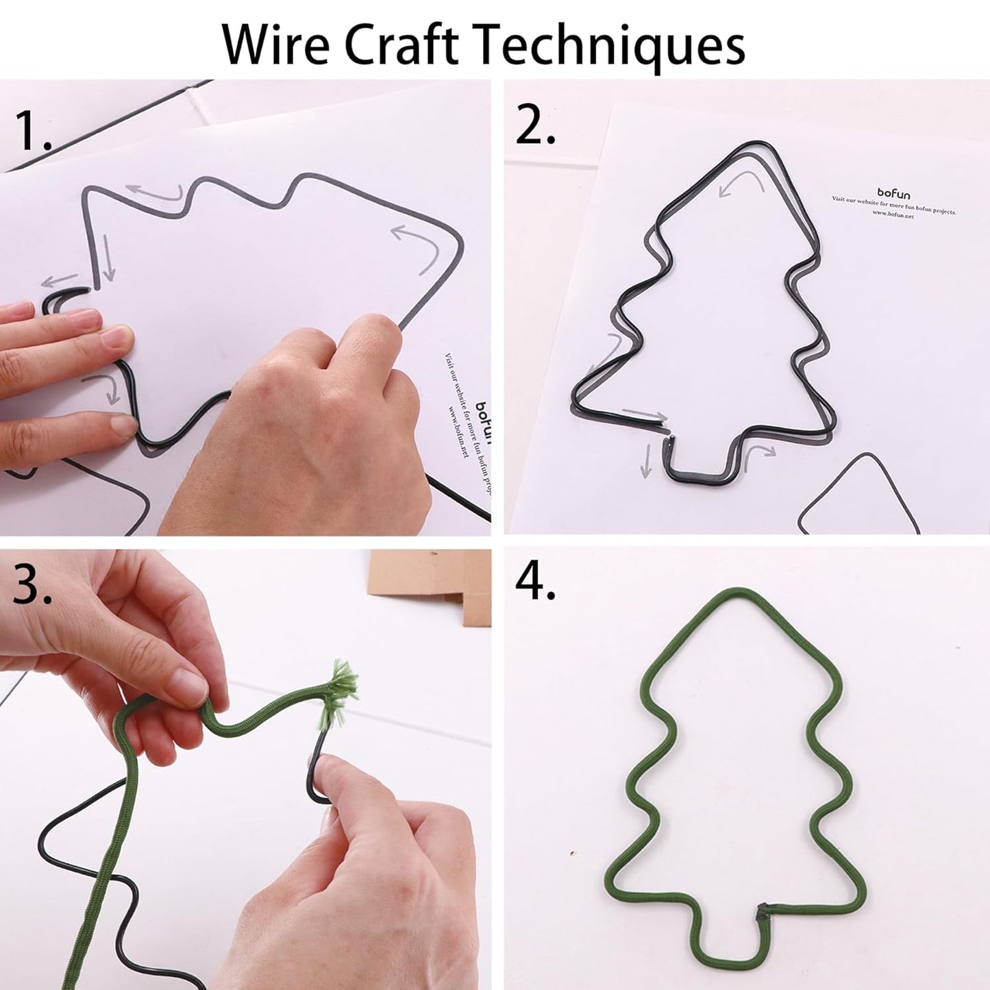 BoFUN Wire Craft Kit for Adults, Teens Christmas DIY Wire Art Crafts Set for Home Gatherings, Birthday Party Group, Holiday Parties, Women Birthday, Mother's Day Gifts, Handmade Home Decor (Christmas)