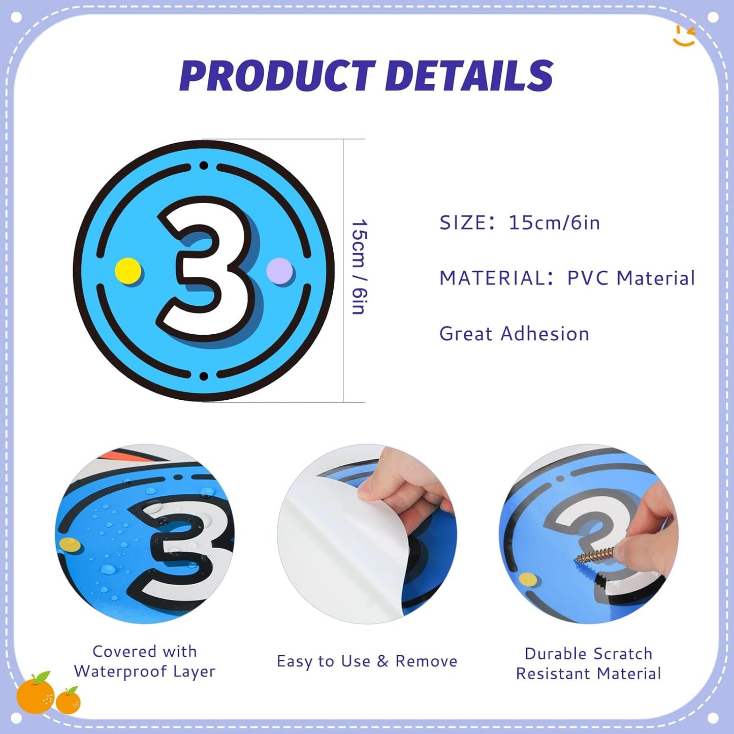 40PCS Line Up Spots for Classroom Floor, 6” Floor Numbers Stickers for Back to School Kindergarten Preschool Elementary Supplies