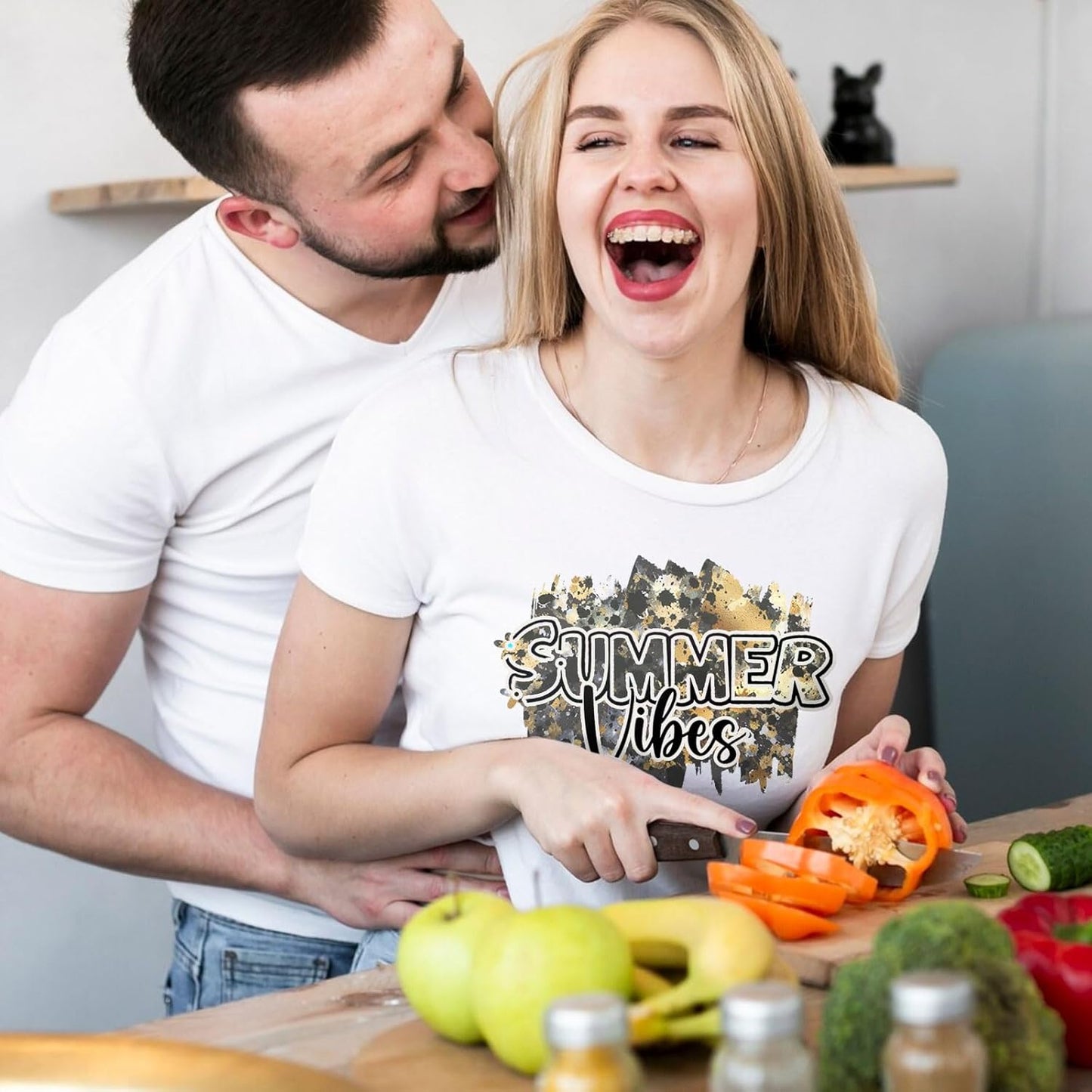 Tintnut Black Gold Splash Heat Transfer Vinyl - 6 Sheets 10"x12"Watercolor HTV Patterned HTV Iron On Vinyl for T-Shirts Hats Clothes,for Cricut & Silhouette Cameo