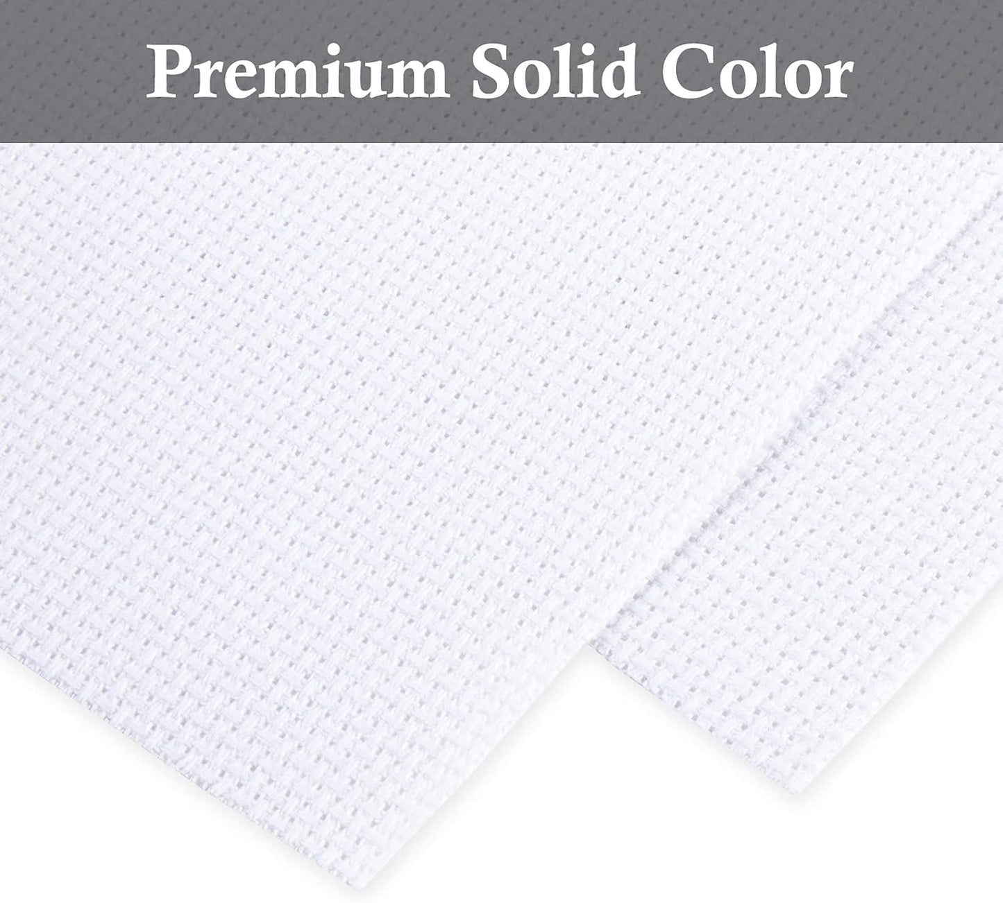 Aida Cloth Big Size 11 Count, White Cross Stitch Fabric, 39 inch by 60 inch