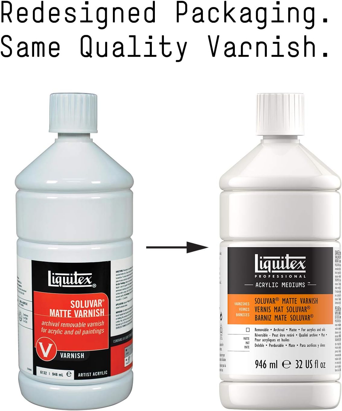 Liquitex Professional Soluvar Matte Varnish, 946ml (32-oz)
