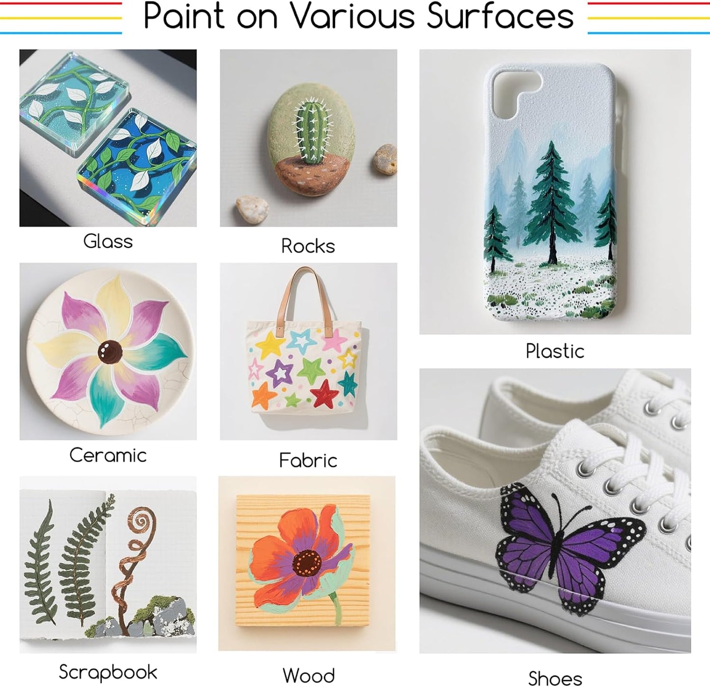 MEEDEN Acrylic Paint Pens Marker: 24 Colors Brush Tip Acrylic Markers with Automatic Ink Control System - Water-Based Quick Drying Acrylic Paint Pens for Coloring Drawing DIY Crafts Art Supplies