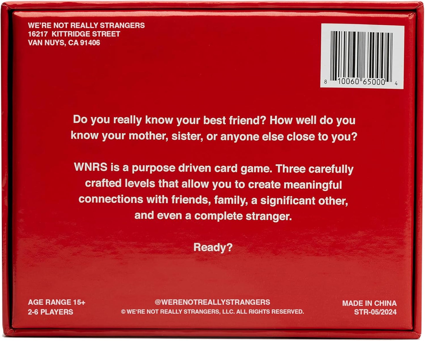 WE'RE NOT REALLY STRANGERS Card Game - 150 Conversation Cards for Couples, Friends, and Strangers - Icebreakers for Game and Date Nights, & Parties - Games for Adults and Teens, Ages 15+, 2-6 Players