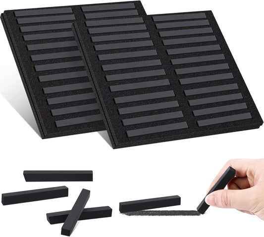 48 Pcs Soft Chalk Pastels Set Soft Pastel for Artists Square Sketch Chalk Non-toxic Artist Pastel Sticks for Professional Artists Students and Art Lovers(Black)