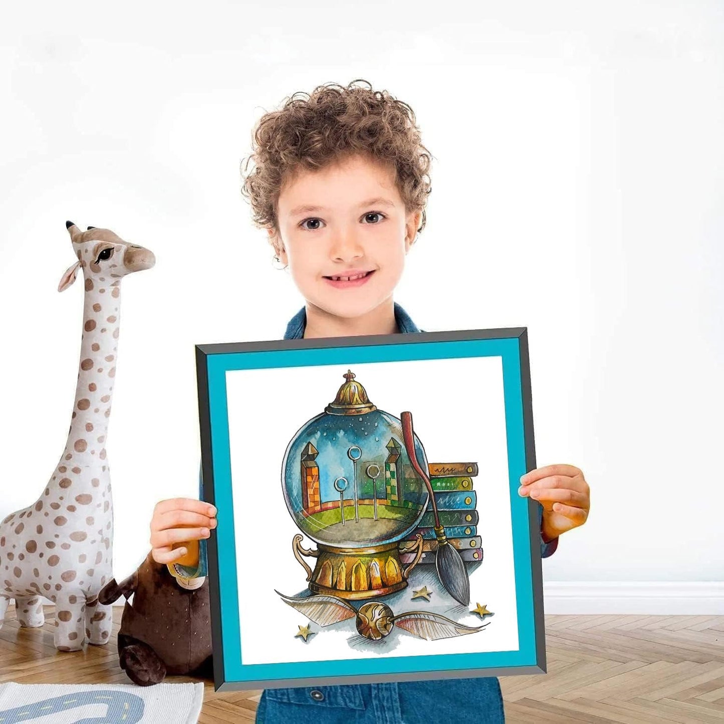 ZuoAnLF 4 Packs Stamped Cross Stitch Kits for Adults,Stamped Cross-Stitch Needlepoint Counted Kits Beginners,Embroidery Kit Arts and Crafts for Home Decor 11CT,9.8 * 9.8inch (HP)