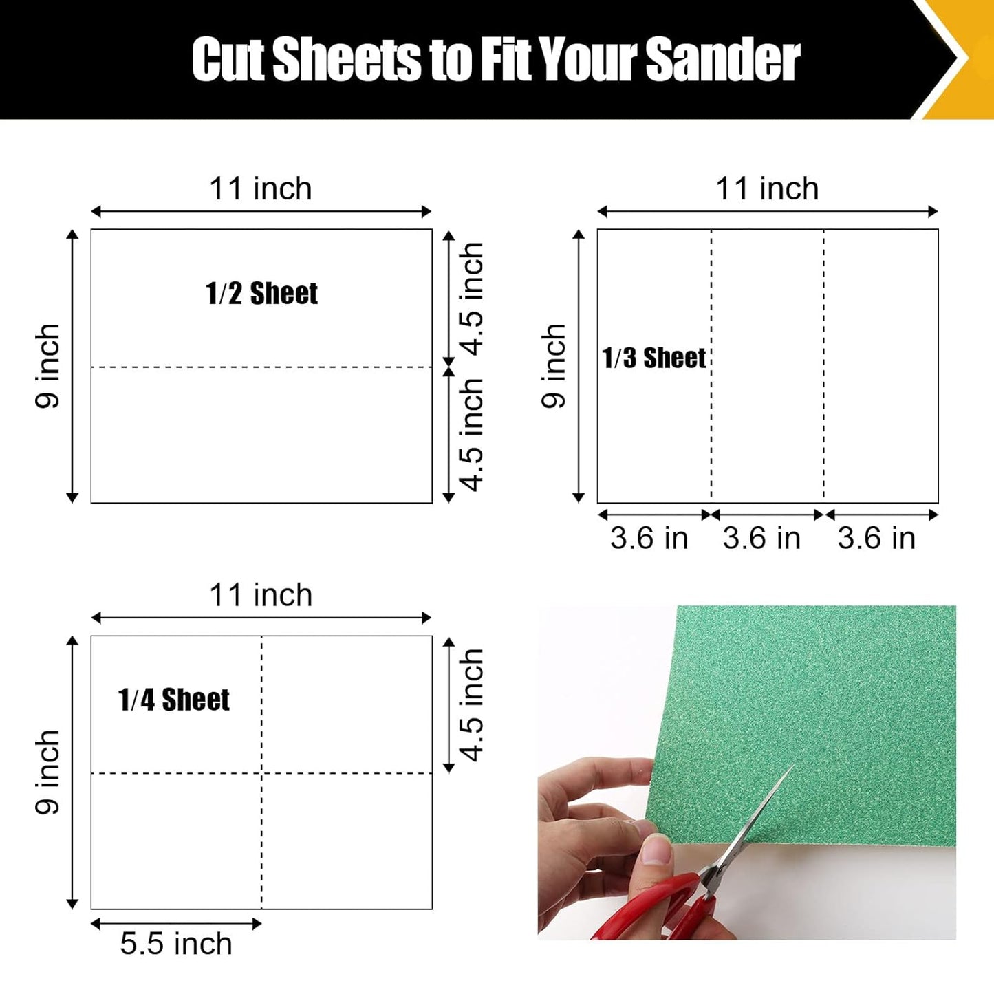 80 Grit Sandpaper, Sandpaper Assortment Sandpaper for Wood Metal Furniture Hand Sander Sand Paper Set Sandpaper Sheets Cut for Use 9" x 11"/12 Sheets