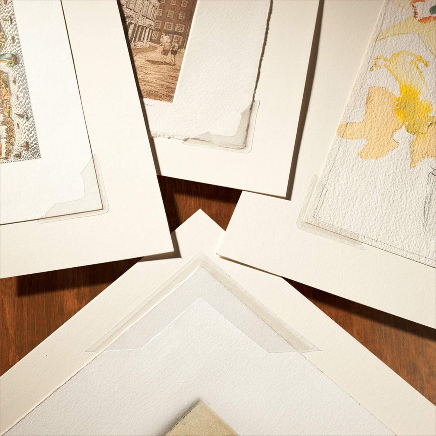 Lineco, Self-Adhesive Polypropylene Mounting Photo Corners, 1.25" Full View, Pressure Sensitive, Non-Yellowing Acrylic Adhesive (Pack of 48) 2 Packs