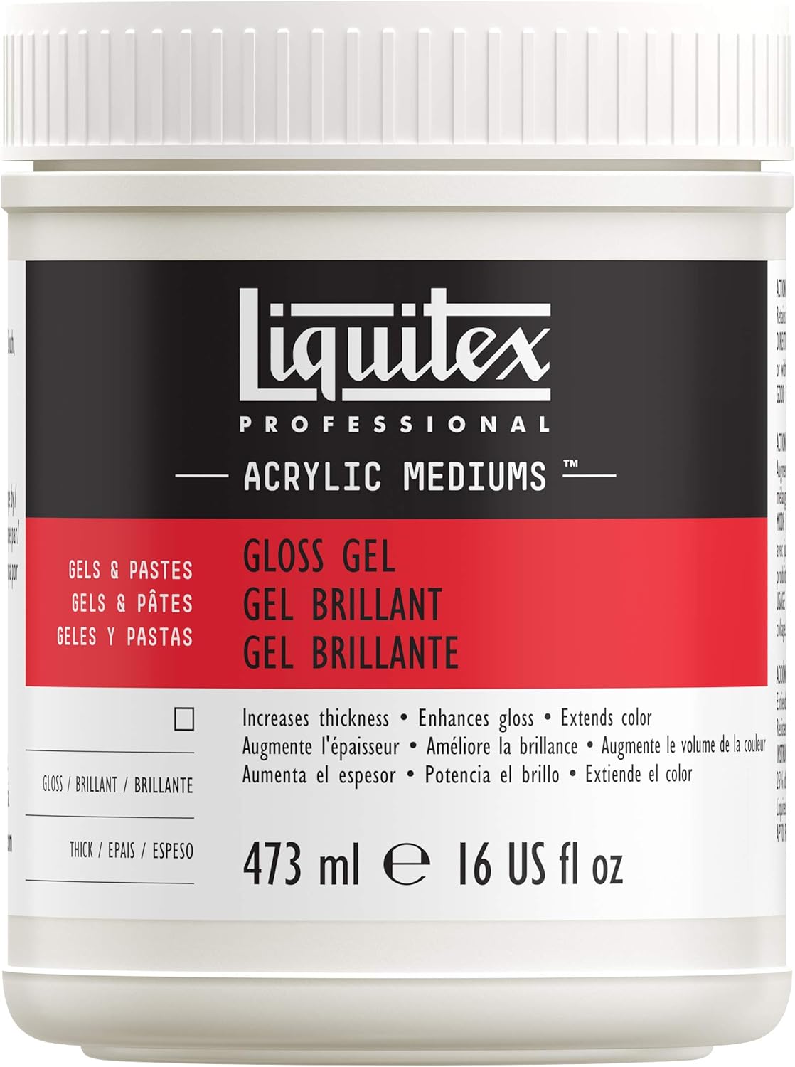 Liquitex Professional Gloss Gel Medium, 473ml (16-oz)