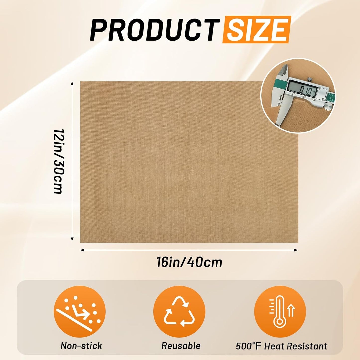 Svaldo Teflon Sheets for Heat Press, 10 Pack, 12x16 Heat Press Paper for T Shirts, Hat, Reusable Non Stick PTFE Teflon Sheet, Iron Transfer Paper for Sublimation Machine, Craft & Baking