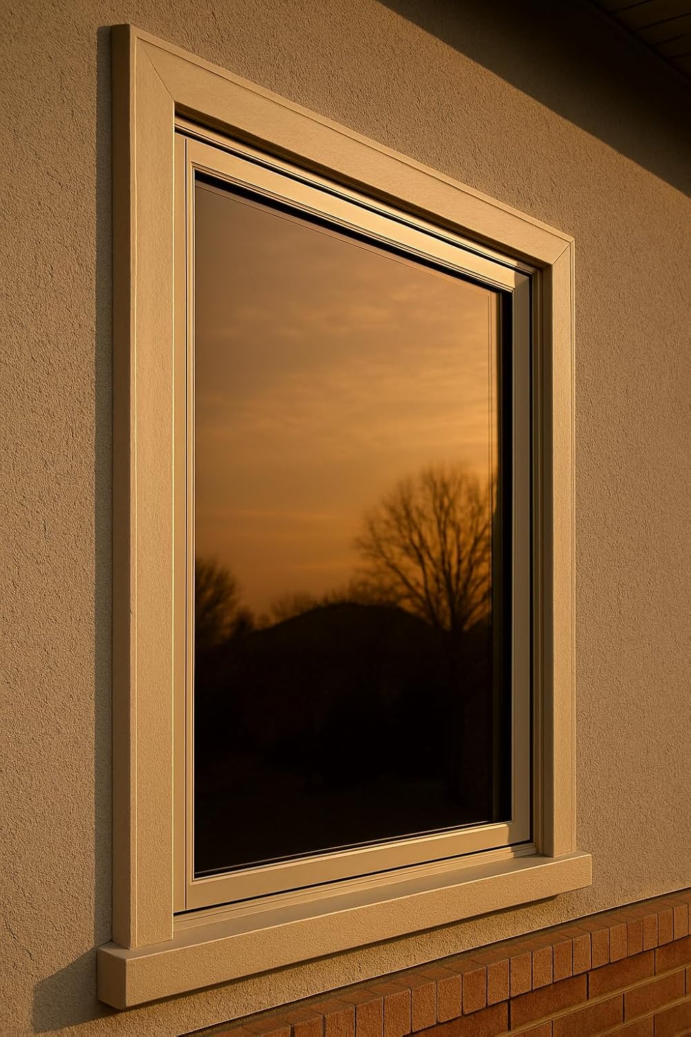 Rockrose Professional Window Tint for Home – One Way Privacy Window Film for Home Offices Heat Blocker Reflective Adhesive Mirror Tint with 99% UV Block – Bronze-Silver 36in x 100FT