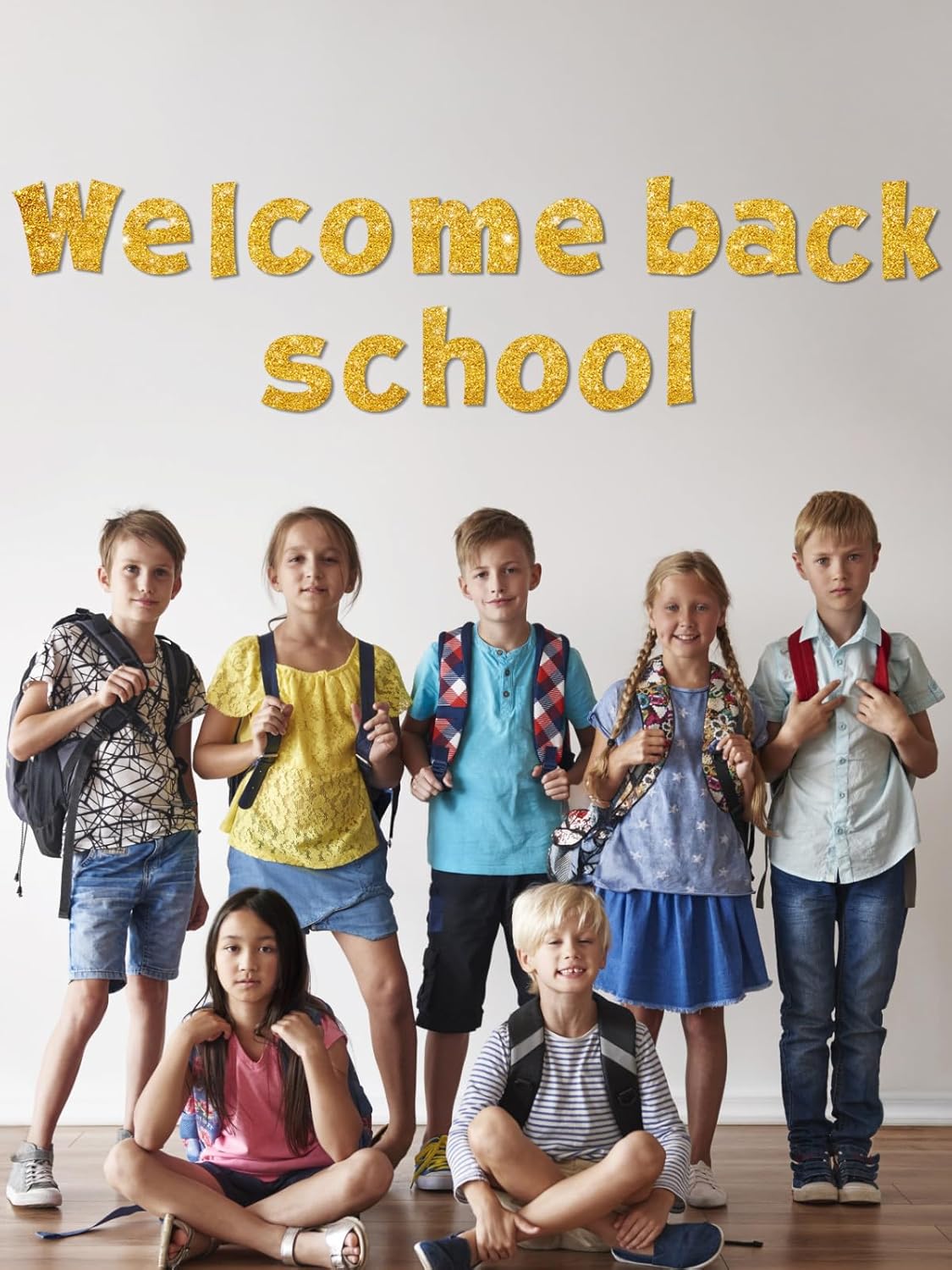 237 Pcs Glitter Bulletin Board Letters, Numbers and Punctuation, Poster Board Letters Alphabet Cut Out Cardboard Letters Accessories for Classroom Display Decorating Supplies 4inch (Yellow)