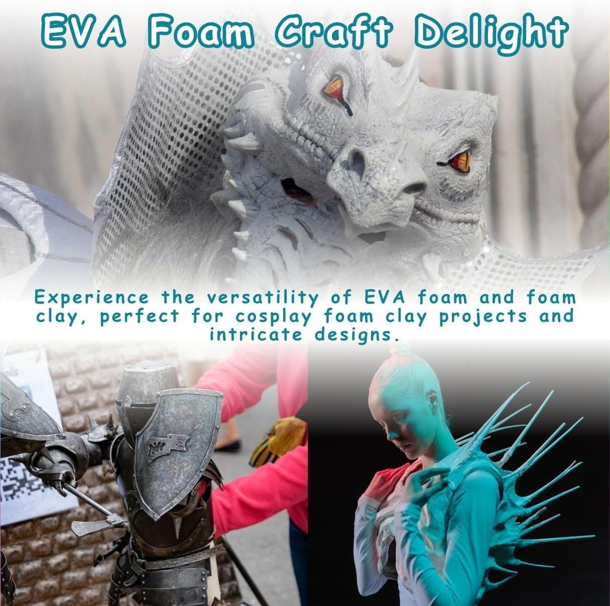 36 Color Air Dry Foam Clay for Sculpting and Cosplay Set - Ultralight, Soft, and Pliable Air Dry Modeling Clay Clay Foam - Safe and No Baking Required