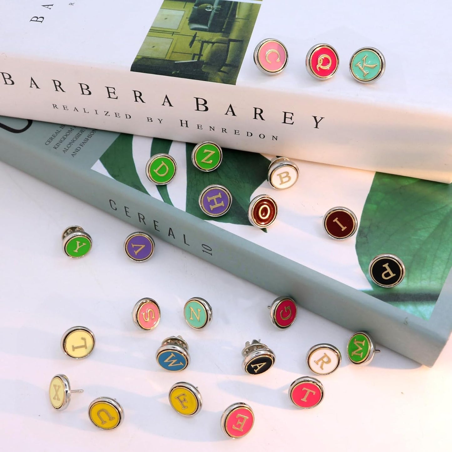 26 Pcs Enamel Letters Brooches Pins for Women Colorful Alphabet Brooch Initial Lapel Pin Badge Alphabet Crafts Breastpin Jewelry Gift for Women Men Clothing Bags Backpacks Jackets Hat