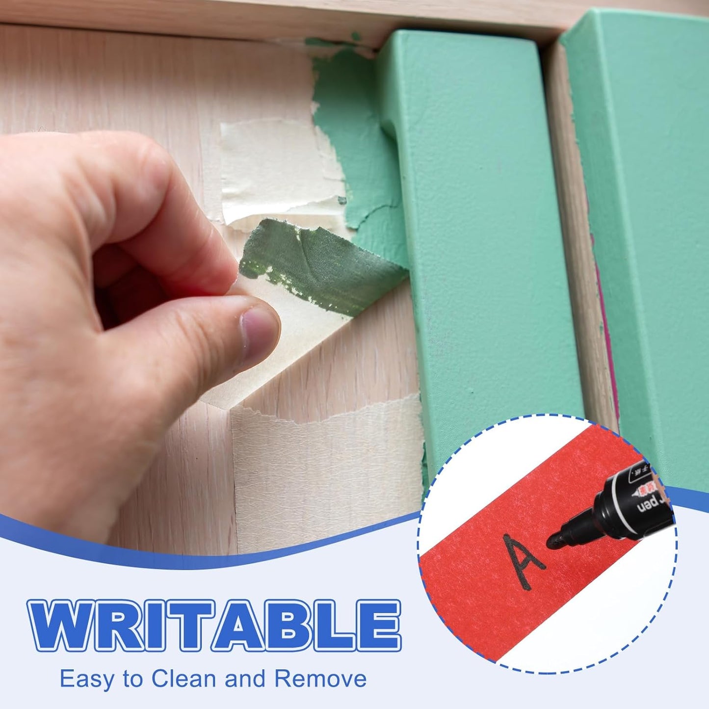 MECCANIXITY Masking Tape 0.7 Inch x 21 Yard Painter's Tape Pink Paint Tapes for DIY Crafts Arts Drawing Decoration Labeling Car Painting Artist Teachers, Pack of 6