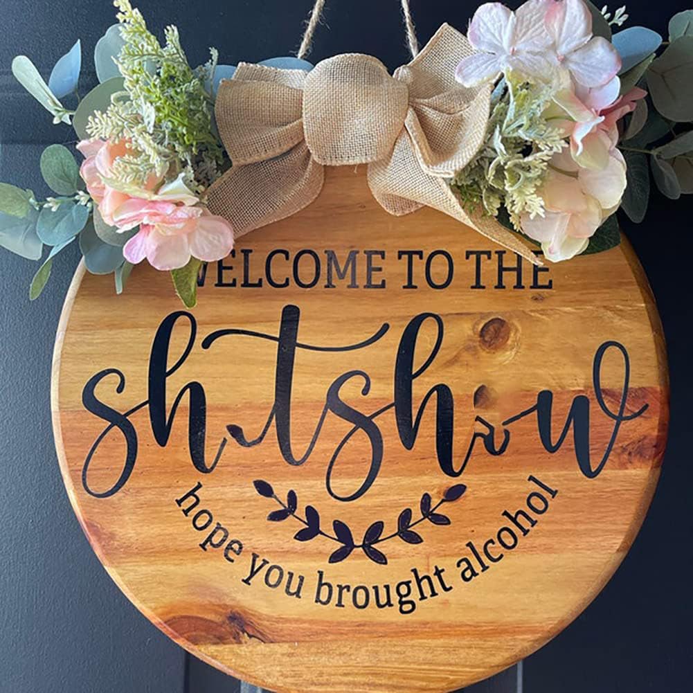 Welcome Stencils for Crafts Reusable Welcome Stencil for Wood Sign 12" Stencils for Painting on Wood Drawing Templates for Wall DIY Home Decor Porch Sign